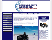 Tablet Screenshot of bearingsbeltsandchain.com